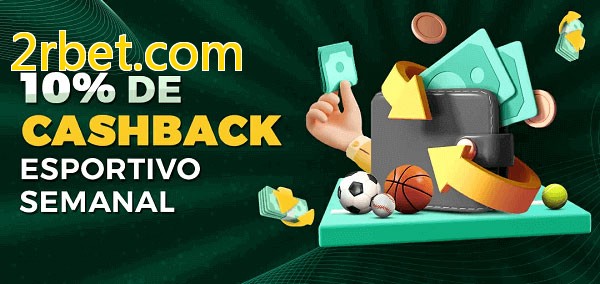 10% de bônus de cashback na 2rbet.com