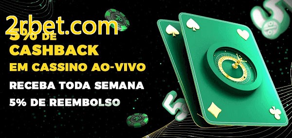 Promoções do cassino ao Vivo 2rbet.com